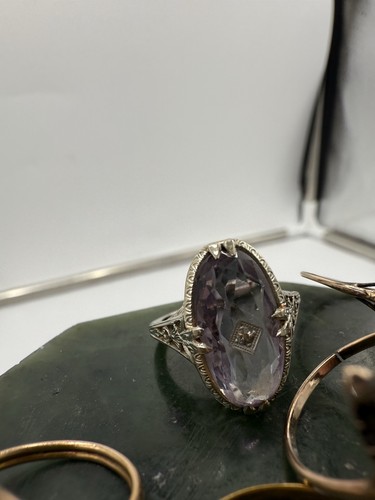 5 Victorian Rings 10k,14k And 18k Lot - Picture 3 of 21