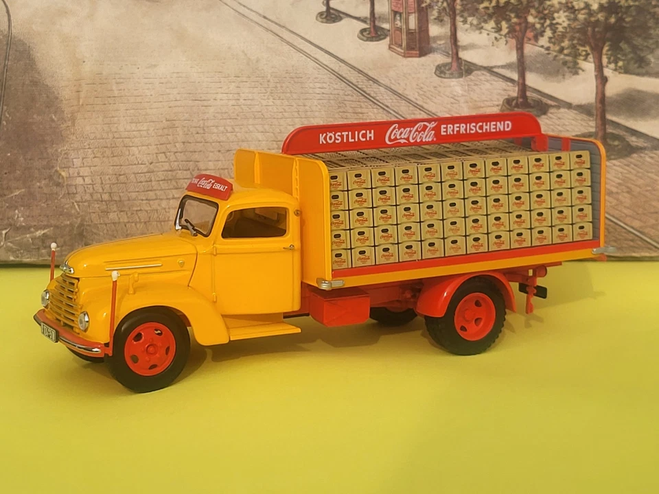 Diecast metal 1:43 Minichamps 1950's AUTO UNION "COCA COLA BOTTLES" TRUCK MIB - Immagine 4 di 4
