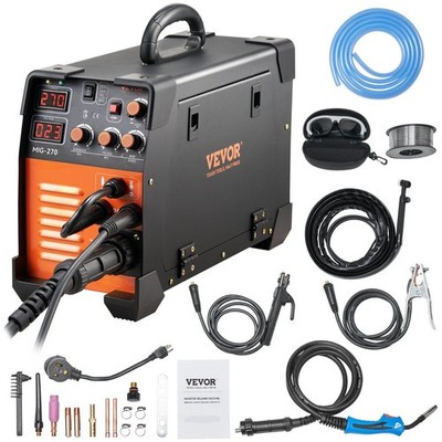 Tri-Function 270A MIG MMA Lift TIG Welder 110V/220V IGBT IP21