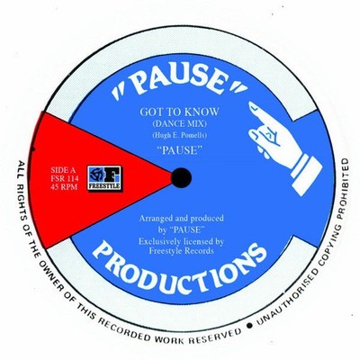 PAUSE ''Got To Know'' UK MODERN STREET SOUL SYNTH BOOGIE REISSUE 12''