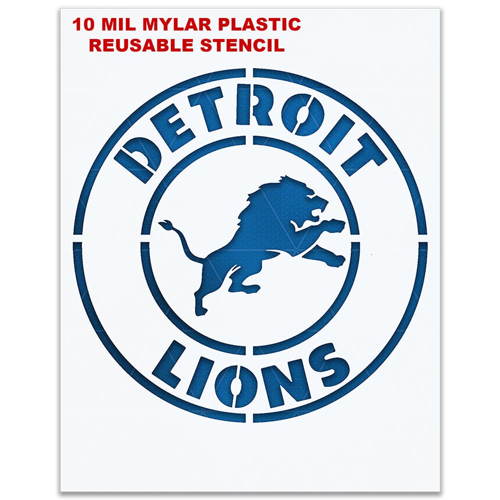 detroit lions football helmet stencil All Surface Decal completely new look to complement alternate uniforms the teams will be wearing WinCraft Detroit Lions Perfect Cut