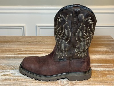Mens CAT Colorado Frontier ST Steel Toe SR Pull On Boots P91795 Brown Men s Sz 9