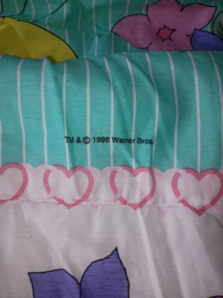 VTG 1996 Looney Tunes FullSZ Comforter Tweety Sylvester Taz Bugs 86X60 EXCELLENT - Image 4 of 4