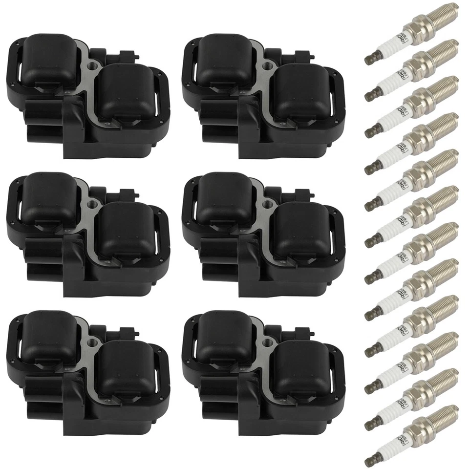 For 2009-2011 Mercedes-Benz G55 AMG 5.4L 6pcs Ignition Coils & 12pcs Spark Plugs Foto 2 de 4