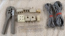 RJ11 Coupler, Telephone Splitter, Modular Crimper, 4 Prong Adapter, Jack, Triple