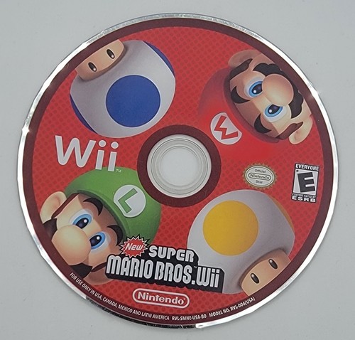 New Super Mario Bros. Wii (Nintendo Wii, 2009) Disc Only