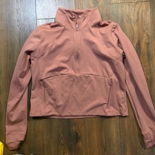 All in Motion Women's Mauve Quarter-Zip Top