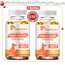 120 Capsules Pet Heart Support Supplement w/L-Taurine L-Carnitine  CoQ10