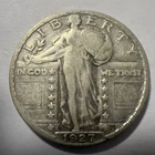 1927 S Standing Liberty Silver Quarter Key Date-VF