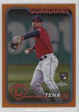 2024 Topps Chrome Orange Refractor 15/25 Jose Tena José Tena #29 0ok8