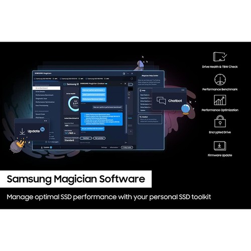 Samsung 990 PRO PCIe 4.0 NVMe M.2 SSD 4TB (MZ-V9P4T0B/AM) - Open Box - Afbeelding 10 van 12