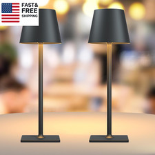 2 Pack Rechargeable Table Lamps,Cordless Lamp with 6000Mah Battery Operated, Por