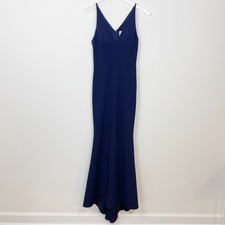 Anthropologie BHLDN Jones Dress Navy Blue Maxi Bridesmaid Formal Dress Mermaid
