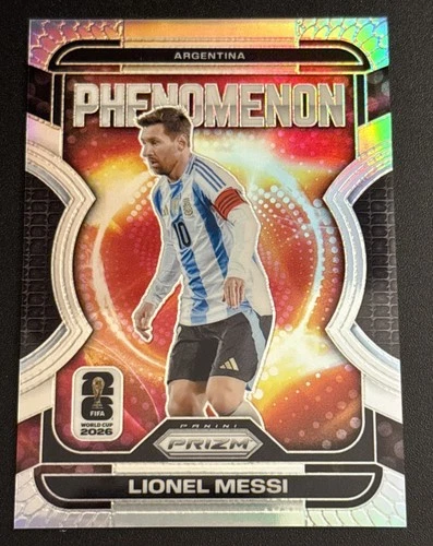 2026 Panini Prizm World Cup Lionel Messi Phenomenon #19 Silver Prizm