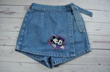 Vintage Disney & Company Jean Skort Size 6 Mickey & Minnie
