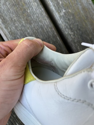 Philippe Model Temple Phantom Tennis While Lime Leather Sneakers EU 40 / US 9 Wm - Picture 15 of 24