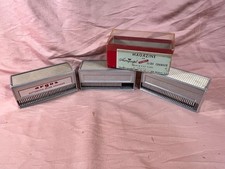 Vintage lot of three 35mm 2x2 slide changer magazines for Airequipt projector