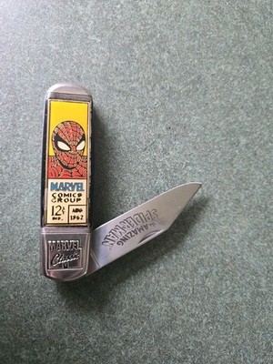 The Amazing Spider-Man Collector's Pocket Knife Franklin Mint 1997 Rare