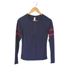 Vineyard Vines navy blue rash guard woman's swim top size XS