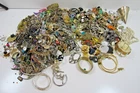 Large Vintage Estate Costume Jewelry Lot Necklaces Earrings Bracelets  14 Lbs