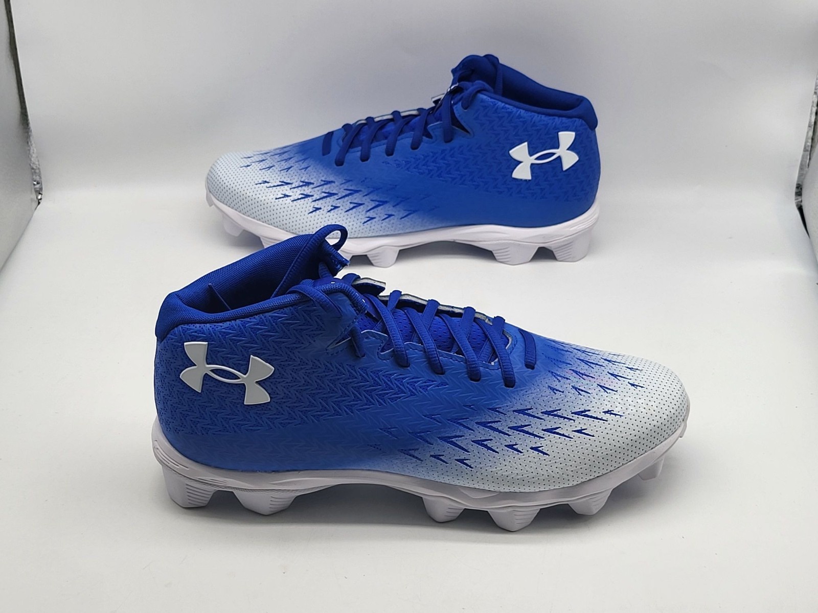 Under Armour Spotlight Franchise RM 4.0 Men Football Cleats Sz 10.5 Royal Blue thumbnail 4