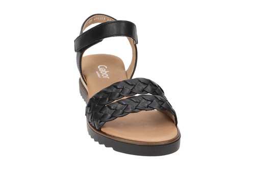 Scarpe Gabor GENOVA nere sandali da donna cinturino sandali 62.759.27 nuove - Foto 2 di 8