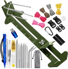 Paracord Bracelet Kit with Adjustable Length Paracord Jig, Stainless Steel St...