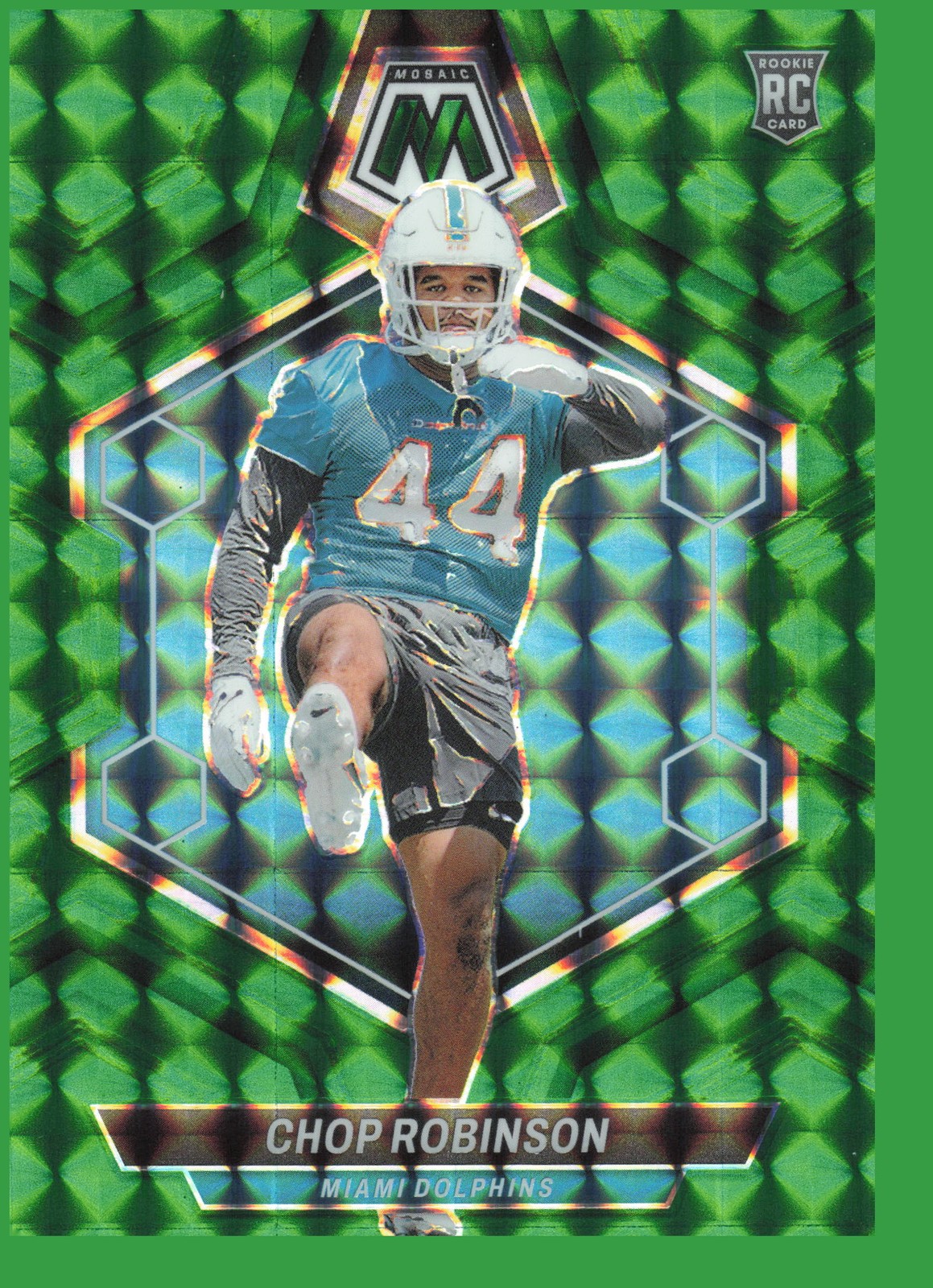 2024 Panini Mosaic #321 Chop Robinson Mosaic Green