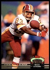 1992 Topps Stadium Club Ricky Sanders Washington Redskins #223