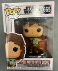 NEW *NIB* Funko Pop! Star Wars #665 Peli Motto With Grogu Bobble-Head
