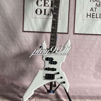 4 Strings White Warrior Extreme Solid Electric Bass Guitar 24 Frets Unbranded