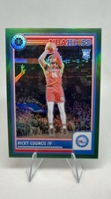 2023-24 Panini NBA Hoops Premium Stock - Ricky Council IV RC Green Prizm /75