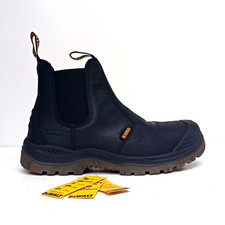 🔥 DeWalt Nitrogen Black S3 Safety Dealer Boots Black Real Leather 9 UK 43 EUR