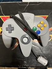 Official Nintendo 64 GRAY Controller AUTHENTIC   OEM N64 - NUS-005 Untested