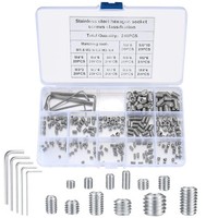 240 StüCk Madenschrauben Sortiment Set,M3/M4/M5/M6/M8