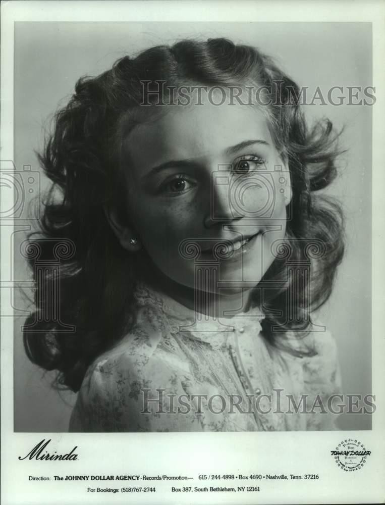 1982 Press Photo Musical artist Mirinda - tup06570