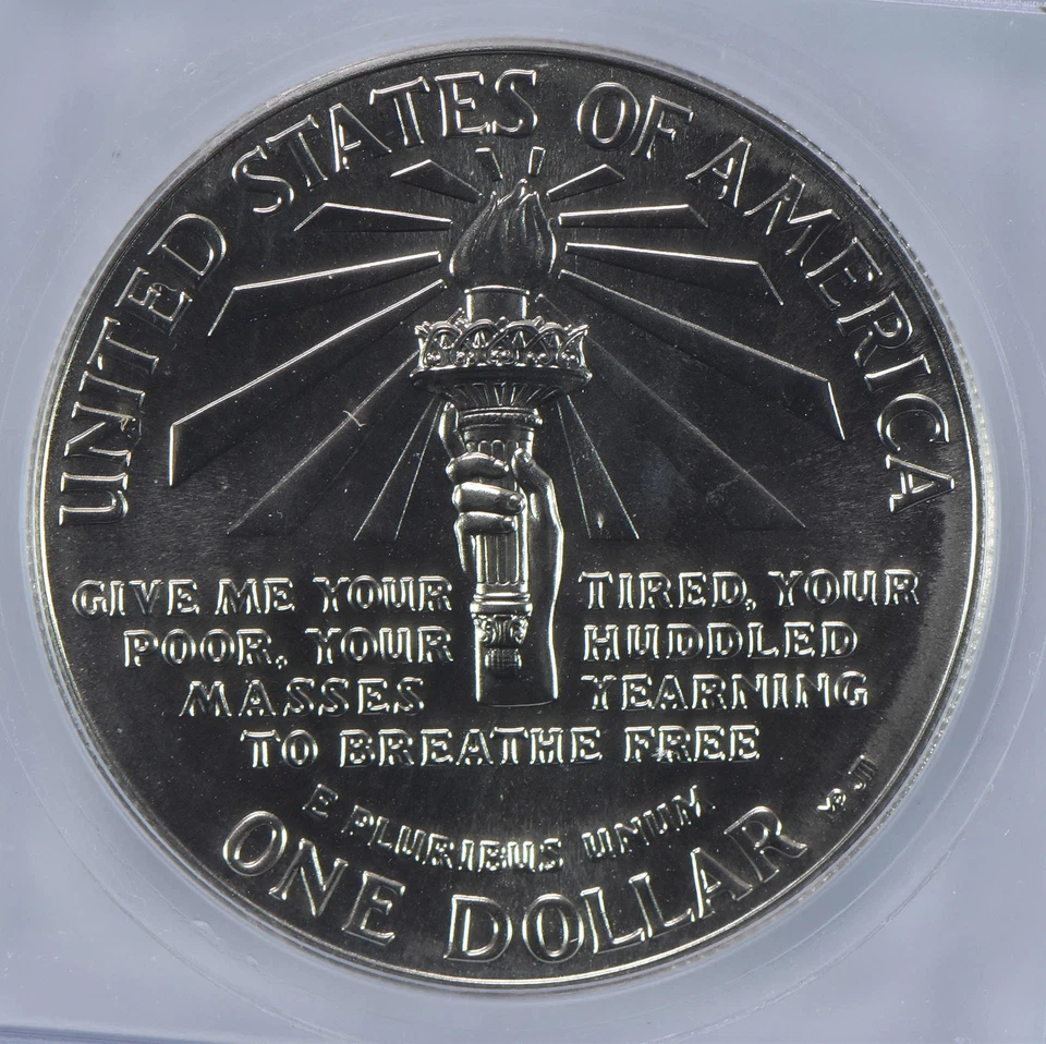 1986-P Statue Of Liberty Commemorative Silver Dollar MS70 ICG *1600 - Image 4 of 4