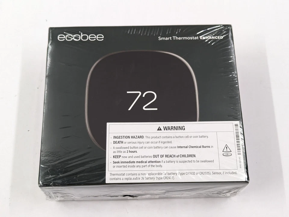 NEW Ecobee EB-STATE6L-01 Smart Thermostat Enhanced Black