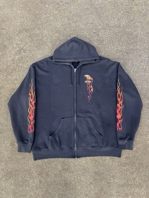 vintage 90s Harley Davidson made in USA Modesto California zip up