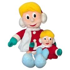 Frosty The Snowman Karen Plush Lot 2 16 Inch And 8 Inch Stuffins 1999 Stuffed