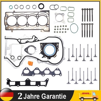 Für Audi A1 VW Seat Skoda 1.4 TSI Zylinderkopfdichtung & Ventil & Schrauben Satz