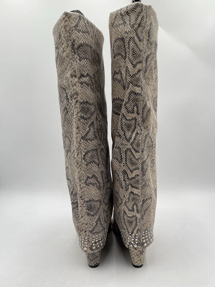 Botas hasta la rodilla Madden Girl EVANNDER serpiente texturizadas talla 8,5 M Foto 4 de 4