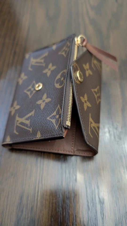 Louis Vuitton Monogram Portefeuille Victorine Marron Trifold Wallet - Image 3 of 4