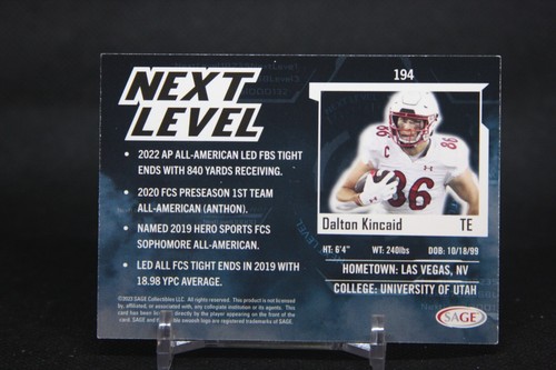 2023 SAGE High Series - Next Level #194 Dalton Kincaid (RC) - Picture 2 of 2