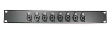 1U Procraft Rack Panel 8 Ch Combo XLR 1/4" Patch Panel (AFP1U-8NCJ6FI-S) USA