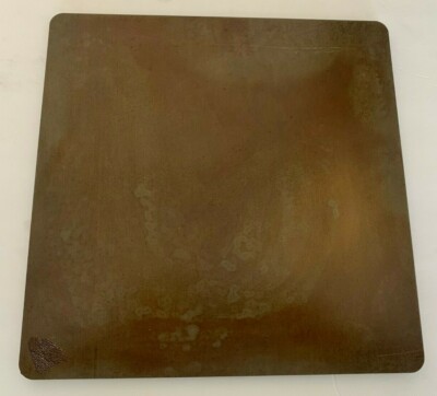 1/2'' Steel Pizza Baking Plate, Seasoned!! 8.5'' x 22'' x 1/2'' Thick