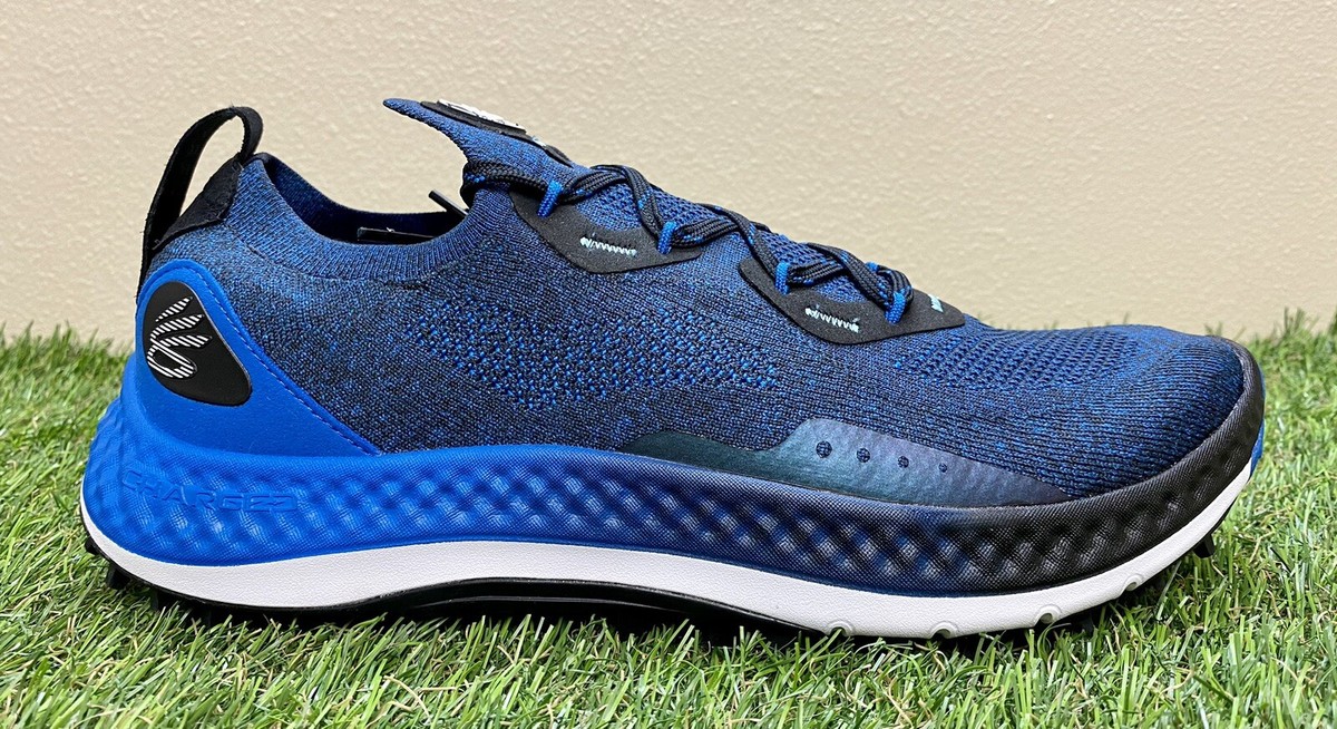 Under Armour Charged Curry Spikeless Golf Shoes Blue 3025072 