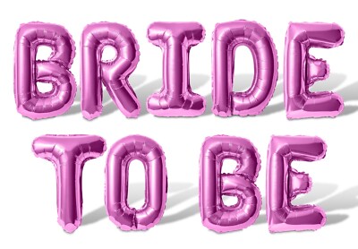 BRIDE TO BE Letter Balloon Banner - Engagement Party Bachelorette Decorations