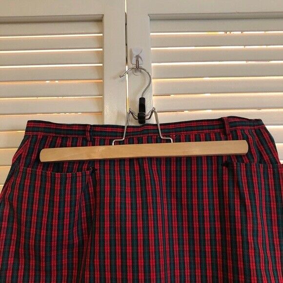 Vintage High Waisted Plaid Skirt from the 40s or … - image 4