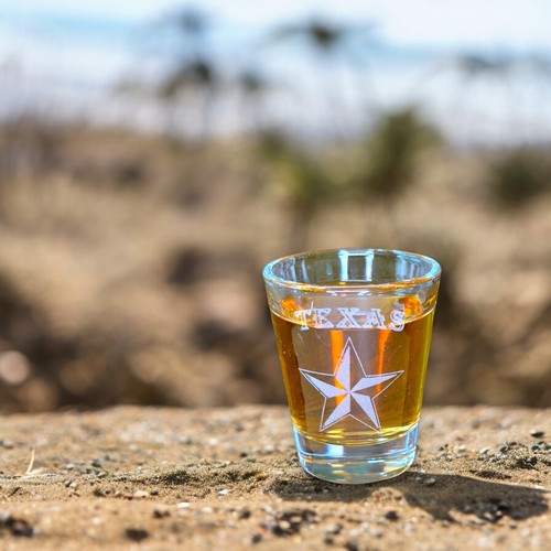 2oz Texas Star Shot Glass - Picture 5 of 8